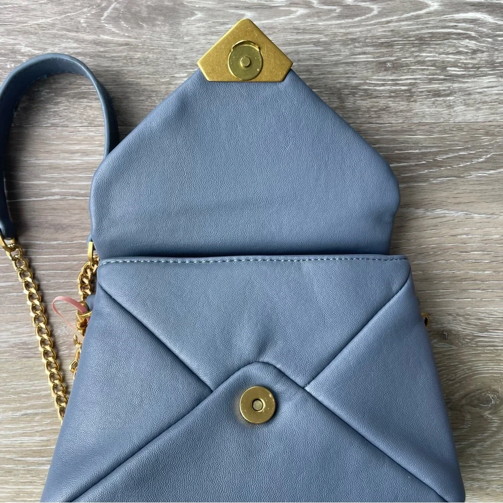 Rachel Zoe Cross Body Envelope Bag Light Blue